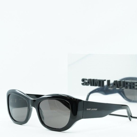 FINAL PRICE NEWEST SAINT LAURENT SL498 001 BLACK SUNGLASSES - Picture 3 of 12